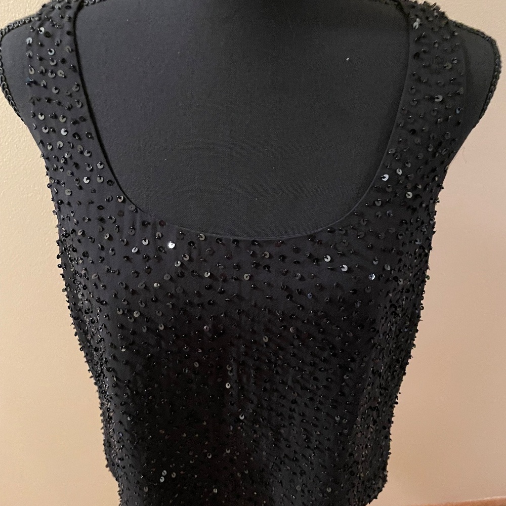 Talbots Silk Sequin Shell - image 2